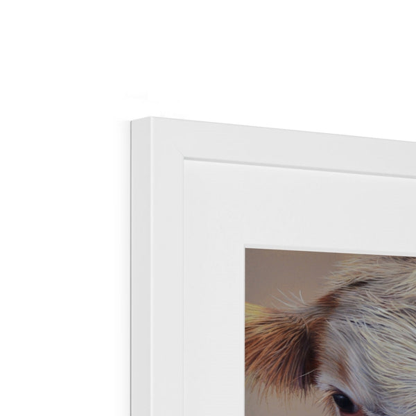 Sam Dolman Sally Cow Fine Art, White frame top corner