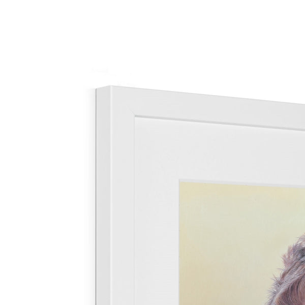 Sam Dolman Tilly Cow Fine Art, White frame top corner