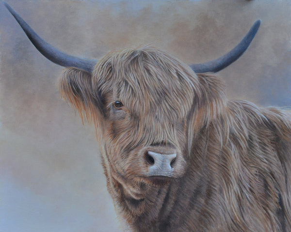 Daphne full frontal, cow painting