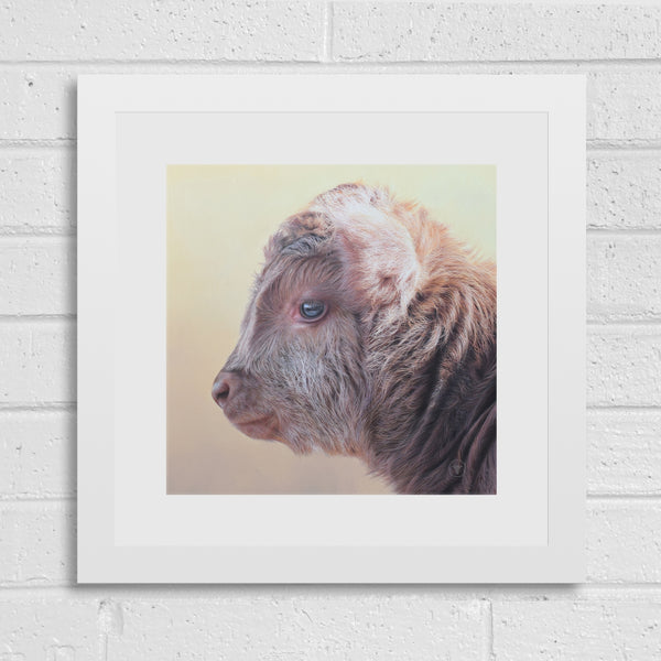 Sam Dolman Tilly Cow Fine Art, White frame